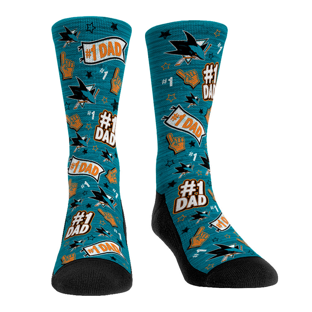 Find the best shops to buy San Jose Sharks 1 Dad Rock 'Em